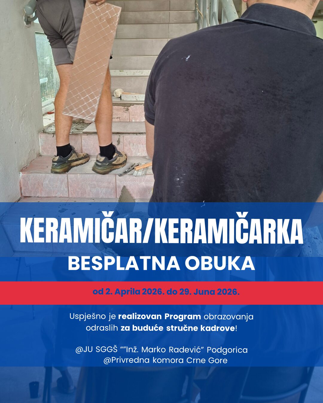 BESPLATNA OBUKA ZA ZANIMANJA KERAMIČAR/KERAMIČARKA